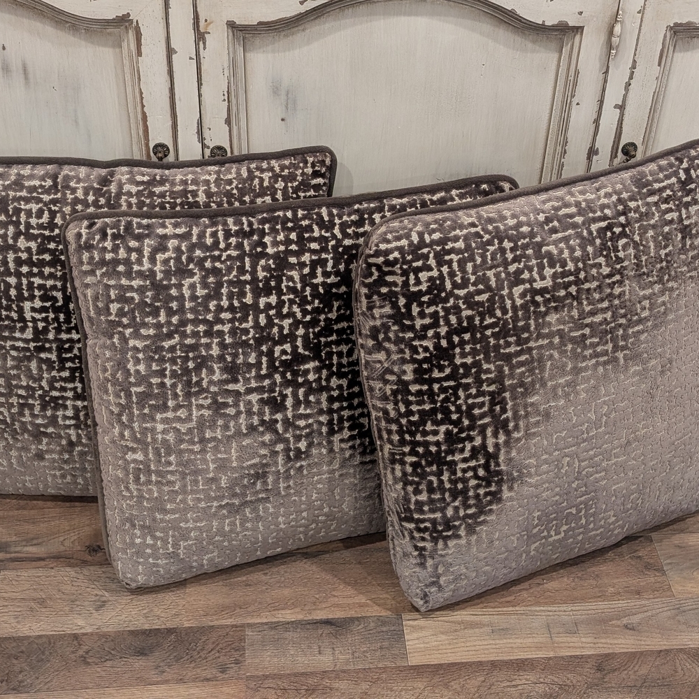 Elegant Gray and Black Accent Pillows
